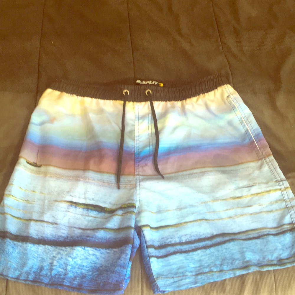 Split men’s swim trunks size xl new